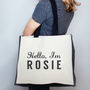 Personalised Bag 'Hello I'm…Name', thumbnail 2 of 5