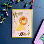 Happy Holidays Gold Foiled Christmas Card, thumbnail 3 of 5