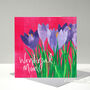 Pink Crocus Mother's Day Card, thumbnail 7 of 8