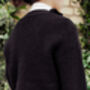 Black Frill Pocket And Pearl Cardigan, thumbnail 5 of 5