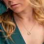Personalised Mini Quote Circle Necklace, thumbnail 2 of 9
