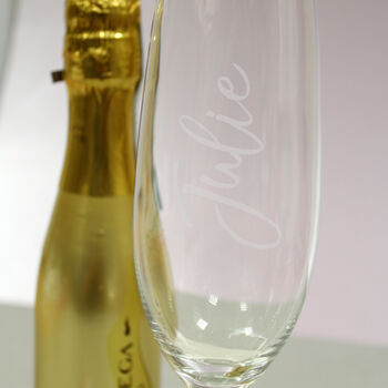 Bottega Gold Prosecco Gift Set With Personalised Flute, 2 of 2