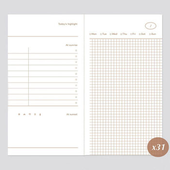 25% Off! 31 Day Undated Diary/ Planner, 11 of 12
