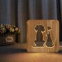 Cat Dog Bedside Lamp Desk Table LED Pet Lover Friends, thumbnail 2 of 7