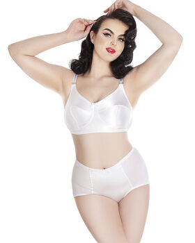 Retro Satin High Waisted Brief Knicker Bridal Gift, 3 of 12
