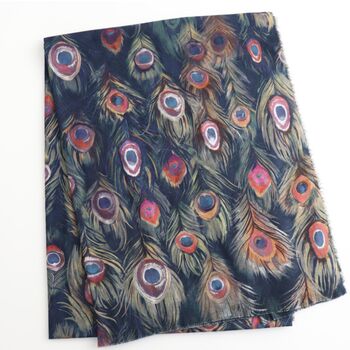 Peacock Feathers Scarf, 3 of 6