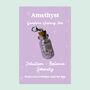 Amethyst Gemstone Wishing Jar Serenity Gift, thumbnail 1 of 3