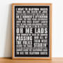 Newcastle United Football Song Chant Poster By Magik Moments ...