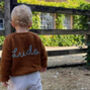 Personalised Hand Knitted Children’s Name Cardigan, thumbnail 4 of 10