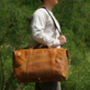 Classic Traveller Genuine Leather Holdall, thumbnail 2 of 8