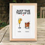 Just The Two Of Us Valentine's Drinks Print, thumbnail 1 of 7