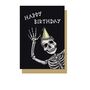 Happy Birthday Skeleton Gothic Card, thumbnail 2 of 3