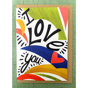 Love In Colour Greeting Card, 2 of 2