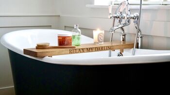 Personalised Wooden Bath Caddy, 3 of 3