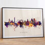 Glasgow Skyline Cityscape Black And White Art Print, thumbnail 6 of 12