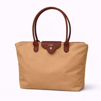 Personalised Nylon Embossed Cambridge Tote Shoulder Bag, 3 of 3