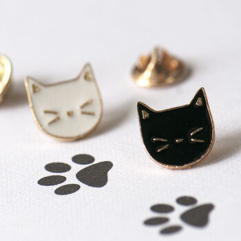 Cute Cat Enamel Pin Badges, 3 of 10