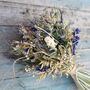 Wedding Dried Flower Bouquet Meadow Blues Right, thumbnail 1 of 5