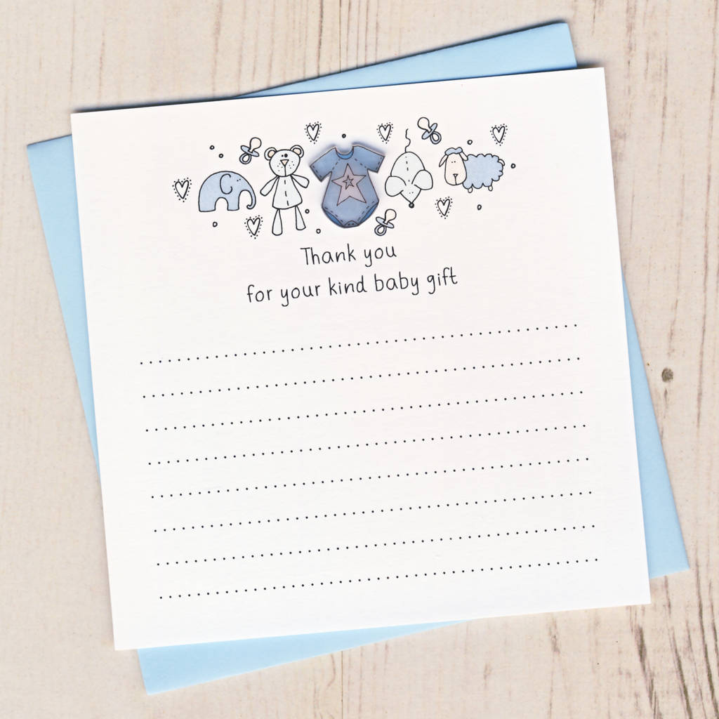 Pack Of Baby Gift Thank You Cards By Eggbert Daisy 