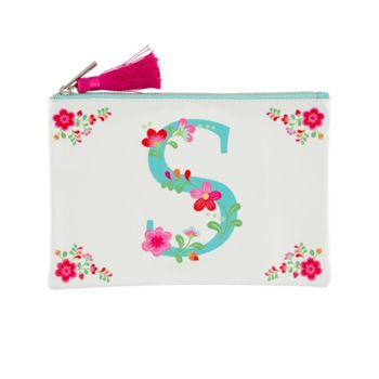 Floral Letter Pouch With Tassle, 4 of 5