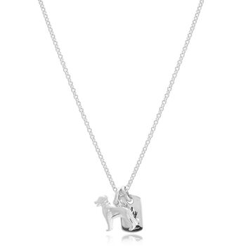 Golden Retriever Personalised Silver Necklace, 9 of 12