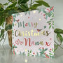 Superstar Christmas Mum Card Gold Foil, thumbnail 4 of 5