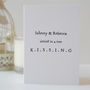 Personalised Kissing Valentines Card, thumbnail 3 of 3