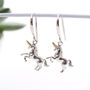 18ct Gold Plated And Sterling Silver Unicorn Earrings, thumbnail 2 of 6