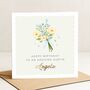 Personalised Birthday Card For Auntie With Flowers, thumbnail 1 of 7