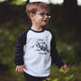 Safe And Wild Kids Slogan T Shirt/ Raglan Top, thumbnail 1 of 2