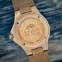 Bamboo Rambler Watch With Genuine Leather Strap, thumbnail 2 of 7