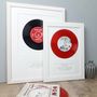 Personalised Framed Vinyl Record Song, thumbnail 2 of 12