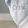 Personalised Twins Sherpa Baby Blankets Set Of Two, thumbnail 6 of 9