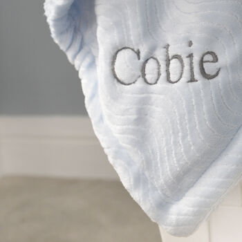 Personalised Twins Sherpa Baby Blankets Set Of Two, 6 of 9