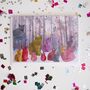 Rainbow British Shorthair Cats In Forest Christmas Card, thumbnail 3 of 3