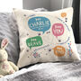 Personalised 'Bee You' Children's Affirmation Cushion, thumbnail 2 of 7