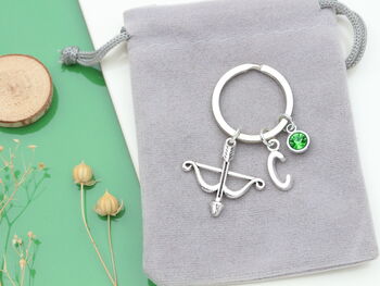 Personalised Archery Keyring, Bow And Arrow, Archer Gift, 3 of 9