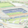 Scotland Rugby Union Murrayfield Stadium Art Print, thumbnail 2 of 3