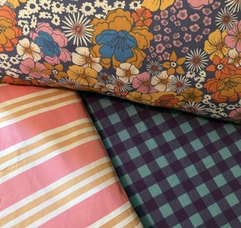 Vintage Floral Organic Cotton Double Duvet Cover, 5 of 6