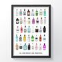 'All Gins Bright And Beautiful' Gin Montage Print, thumbnail 1 of 3