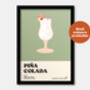 Pina Colada Cocktail Print, thumbnail 5 of 7