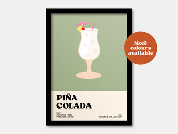 Pina Colada Cocktail Print, 5 of 7