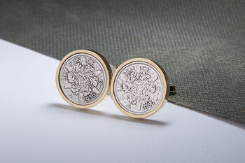 1936 90th Birthday Sixpence Coin Cufflinks, 2 of 4