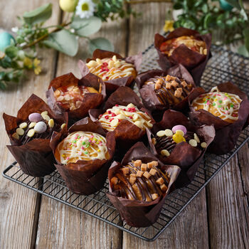 Easter Muffin Selection Box Set Of 10, 5 of 9