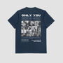 Only You Personalised Couple Matching Tee | Personalised Photo And Text | Monochrome, thumbnail 10 of 12