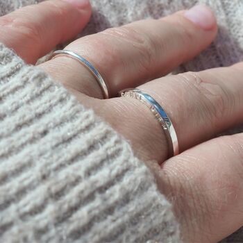 Personalised Hand Stamped Secret Message Ring, 7 of 12