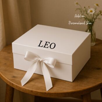 Personalised Newborn Grey Elephant Gift Hamper, 6 of 6