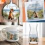 Personalised Staffordshire Bull Terrier Dog Beach Walk Collection, thumbnail 1 of 8