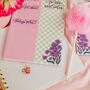 Checkered Floral A5 Daily Notepad, thumbnail 4 of 5
