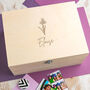 Personalised Birth Flower Memory Box Birthday Gift For Women, thumbnail 1 of 12